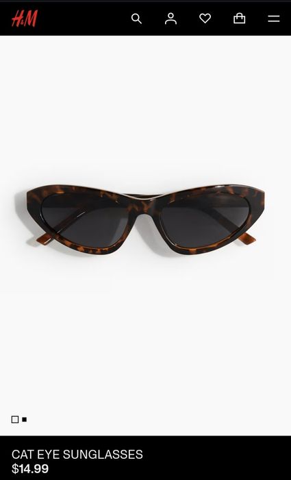 Сонцезахисні окуляри cat eye H&M
