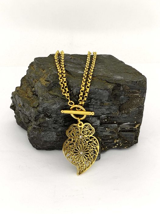 Colar Coração de Viana - Aço