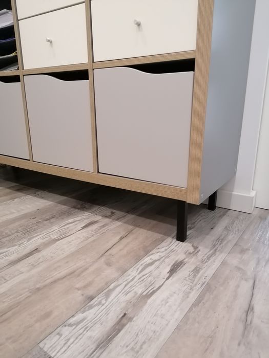 Kallax 77x147 com portas gavetas e pés