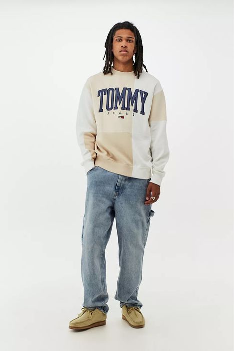 Tommy Hilfiger Ivory Patchwork Crew Neck Sweatshirt- новий , Розмір М