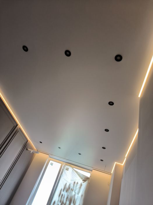 Встановлюємо натяжні стелі, натяжные потолки