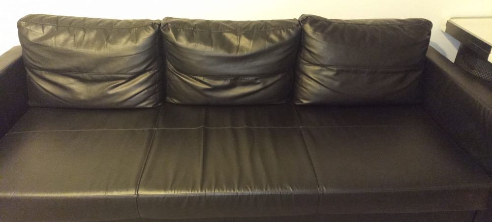 sofá cama preto NOVO