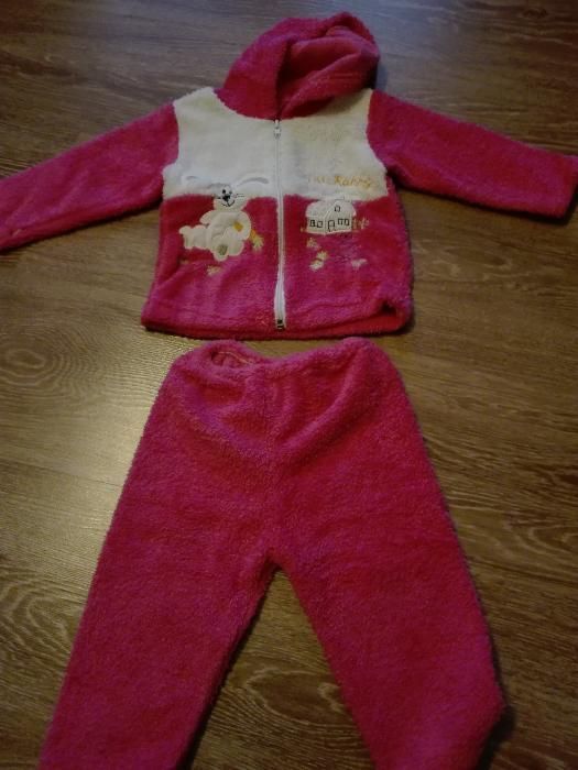 Ciepły dresik, dres, bluza+spodnie 74