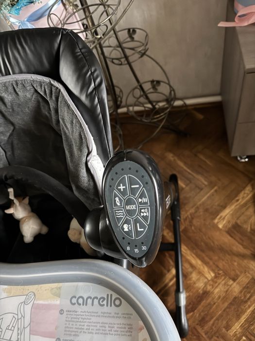 Стільчик-гойдалка Carrello Cascata CRL-10303/1 Space Black