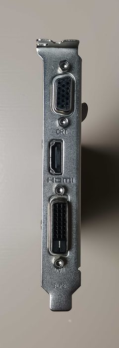 Видеокарта MSI PCI-Ex GeForce GT 710 2 Gb DDR3 (64bit) (954/1600) (DVI, HDMI, VGA) (GT 710 2GD3H LP). Бесшумная!