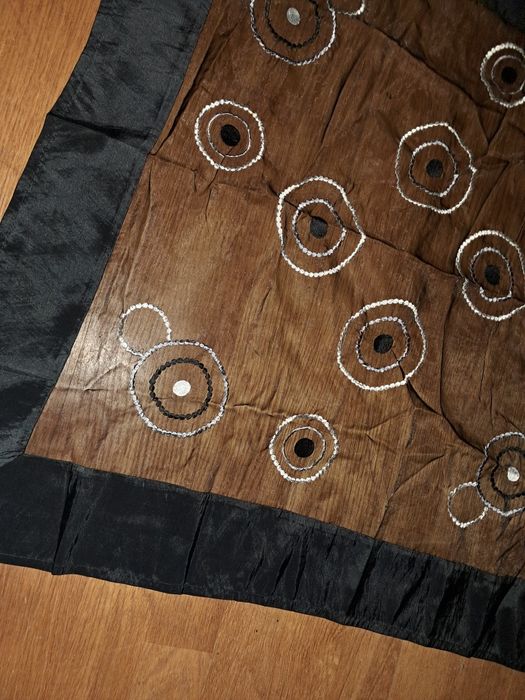 Toalha com padrão e transparência