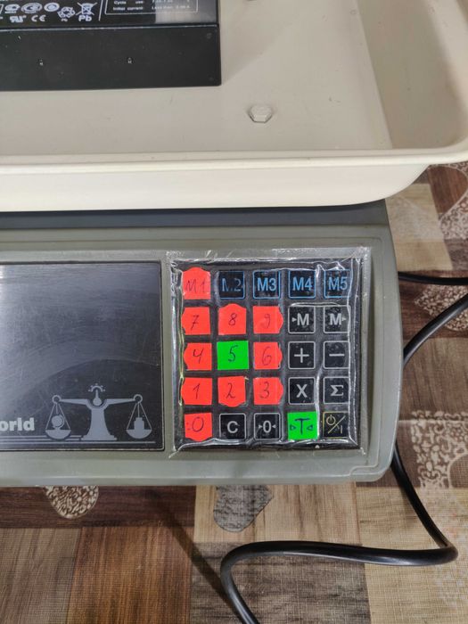 Электронные торговые весы 15кг Корея.