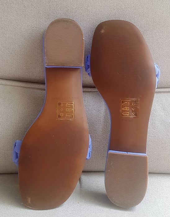 Klapki Who What Wear rozm 38 niebieskie