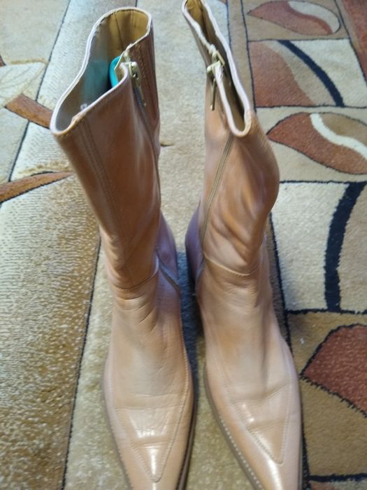 kowbojki damskie nr 41 roz pudrowy stan bdb