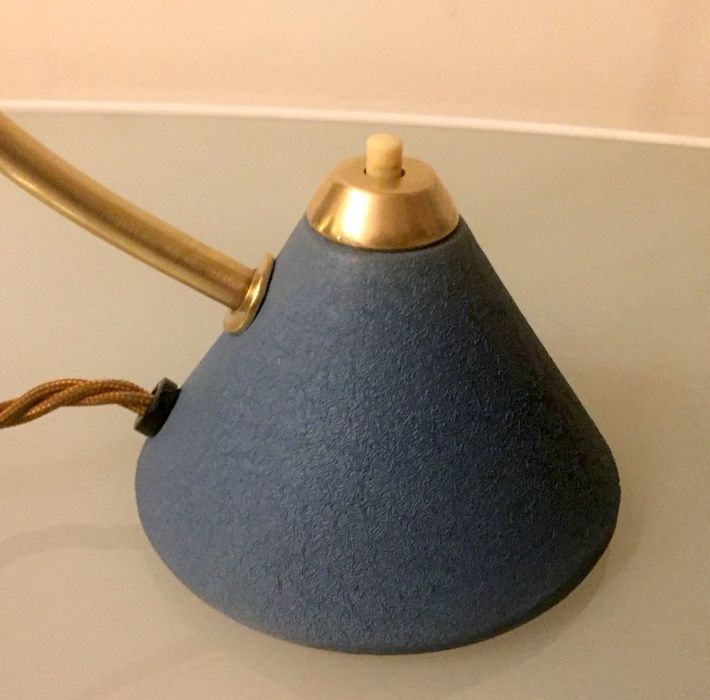 Candeeiro de secretária Mira da Falk Steadman & Co. em latão, anos 50