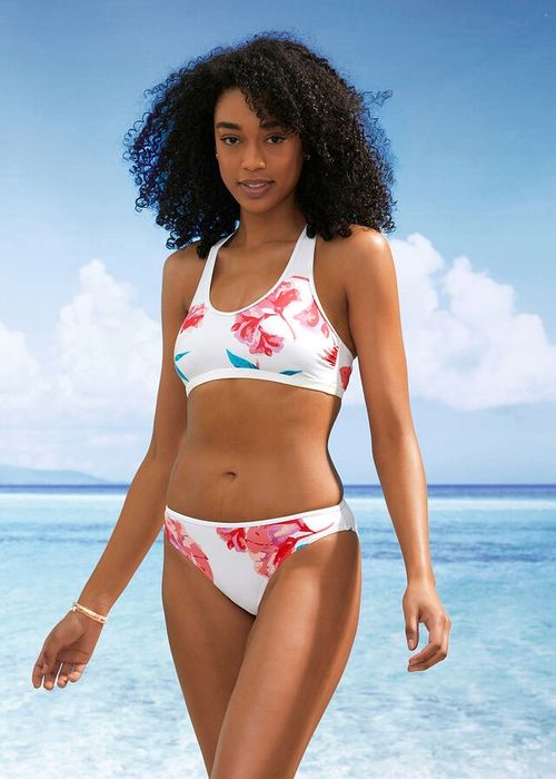 B.P.C bikini bustier z figami białe ^38