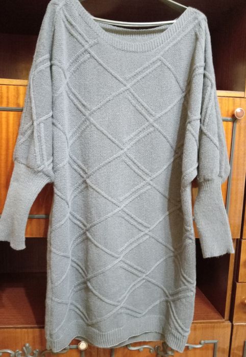 Жіноча, в'язана сукня  56-58р  2 XL