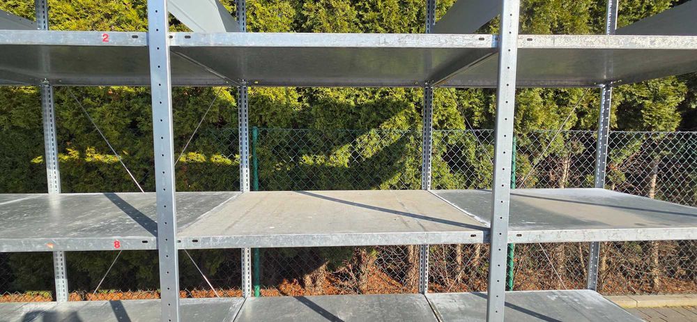 Regały magazynowe z demontażu 70gł x100x200-250cm używany metalowy