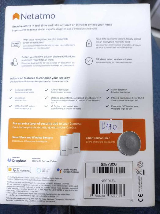 Netatmo NSC01-EU Kamera wewnętrzna