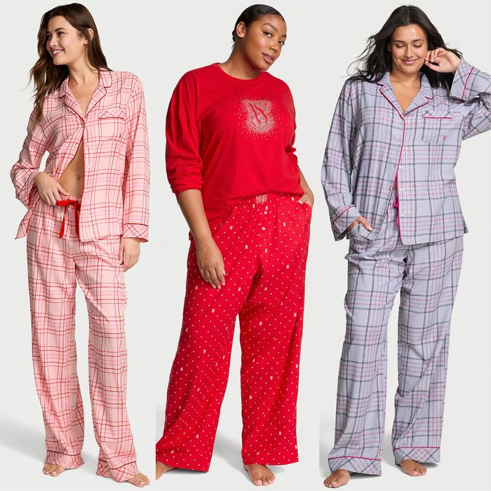 Фланелеві піжами Victoria's Secret. XS S M L