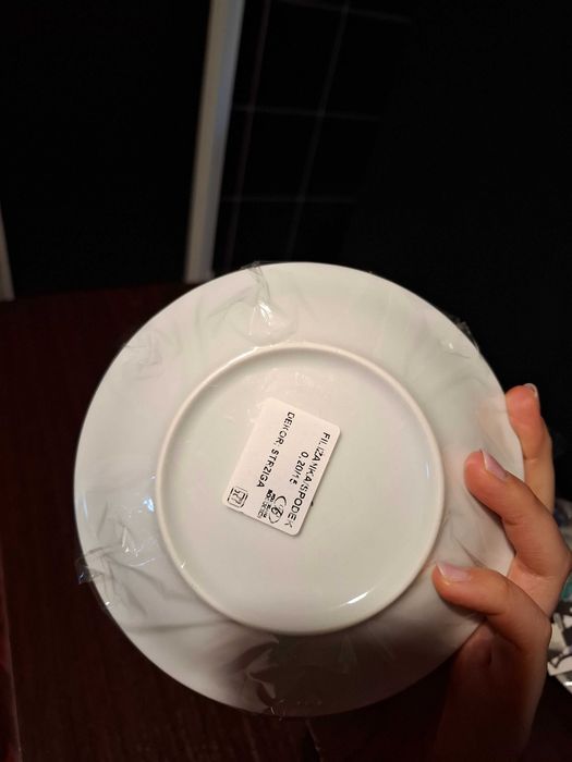 Filiżanka ze spodkiem Strziga i Utopiec PORCELANA BOGUCICE