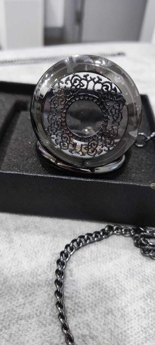 Relógio de Bolso Esqueleto Hunter – Vintage