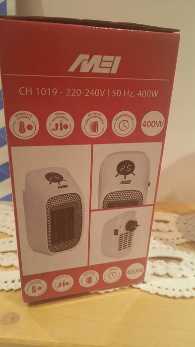 Aquecedor cerâmico de tomada