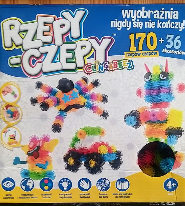 Komplet zabawek: lekarz,puzzle 3D,rybki,rzepyczepy i inne