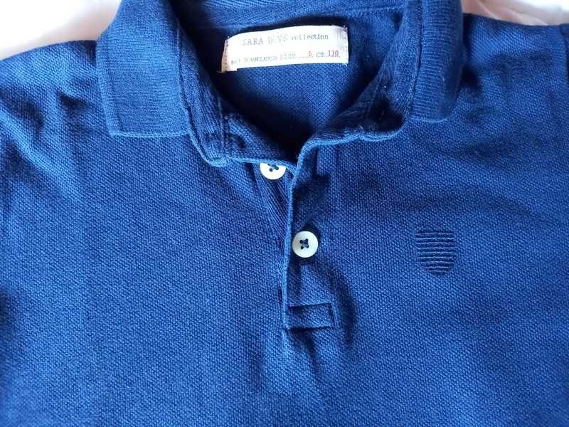 Polo azul escuro 5 anos Zara