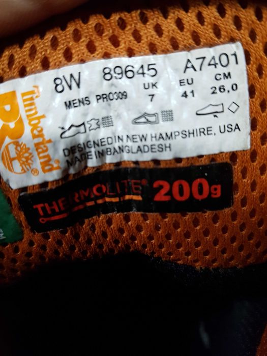 Buty robocze TIMBERLAND rozm 41 wkł 27 cm S3