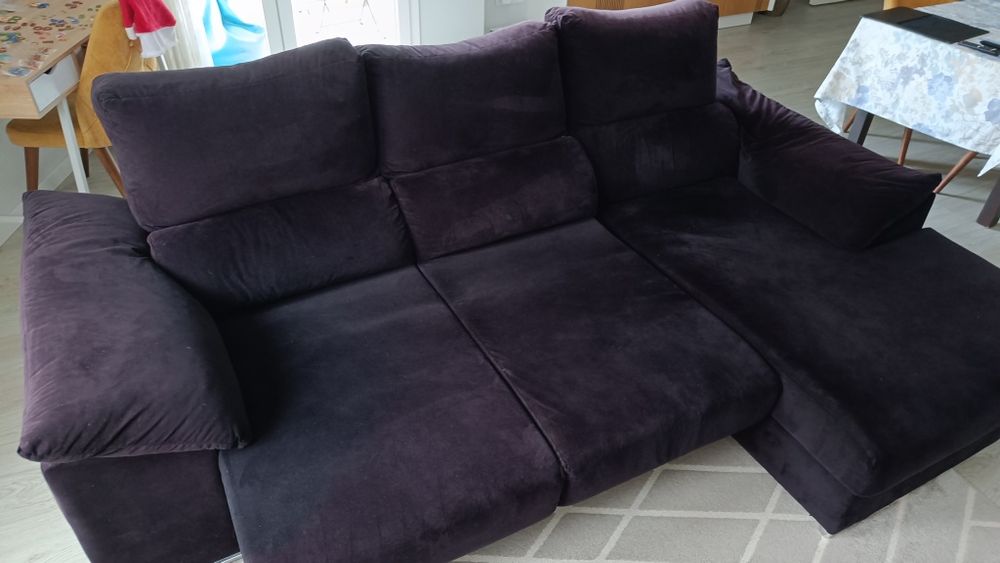 Sofá chaiselong extensível