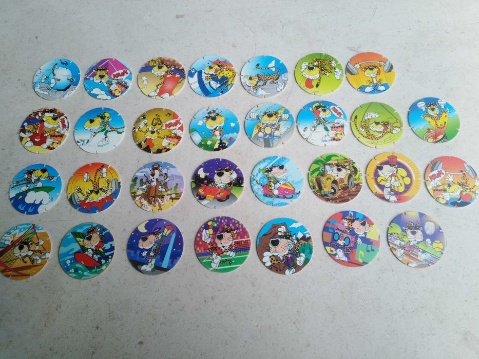 Conjunto de 30 Tazos Chester Matutano