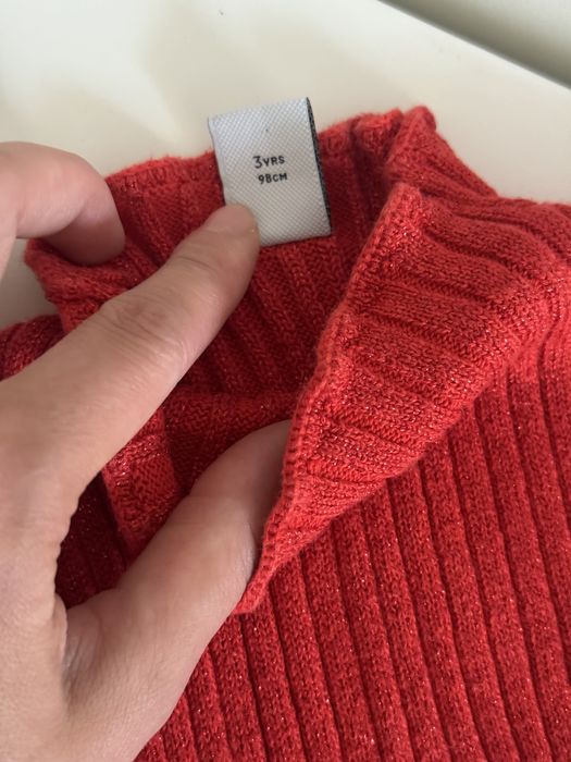 Гольфик для дівчинки з глітером на 3 рочки