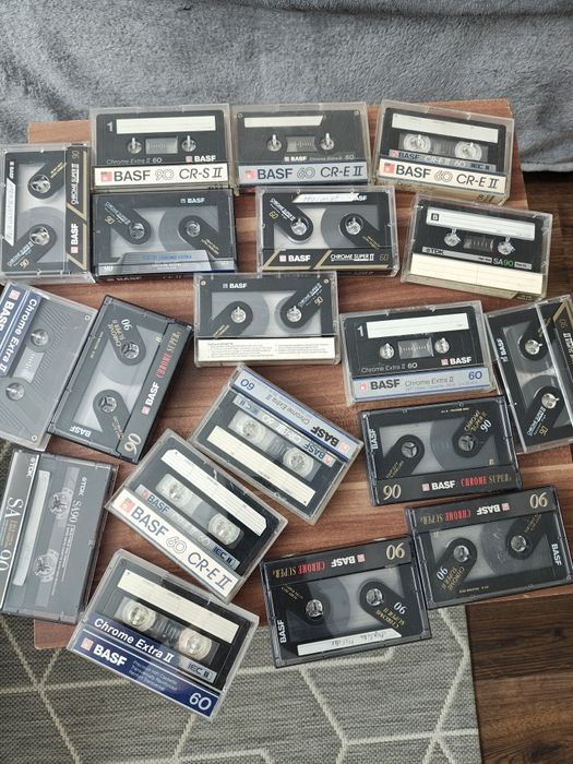 Kasety magnetofonofonowe Basf,TDK,chrom 60,90min