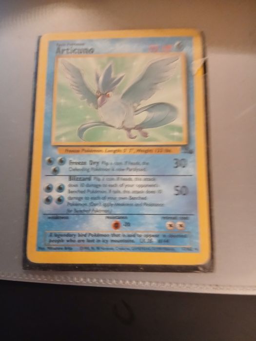 Articuno 17/62 Holo – Base Set Pokémon – Excelente Estado