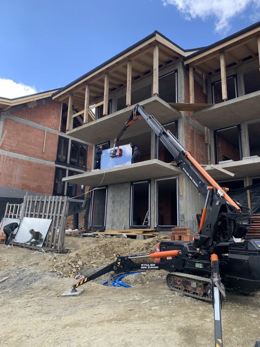 WYNAJEM mini żurawia BG LIFT M250, MAEDA 285 manipulator , Dzwig