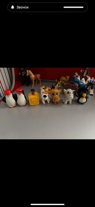 Ігрові фігурки (Ембер, Хелі (Робокар Полі), коала Бастер Мун, смурфіки