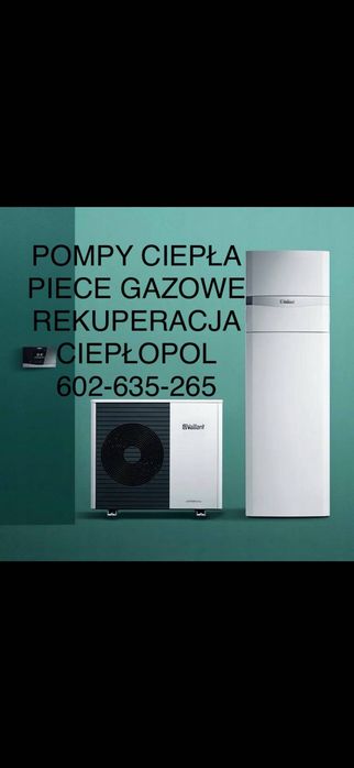 Ogrzewanie domu bydgoszcz rekuperacja vaillant  pompa ciepła serwis kotłów hydraulik wentylacja instalacje wodne