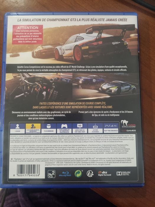 Jogo ps4 Assetto Corsa competizione