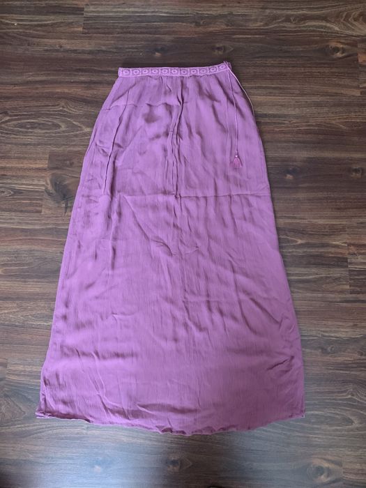 Максі спідниця Massimo Dutti фіолетова віскоза XS