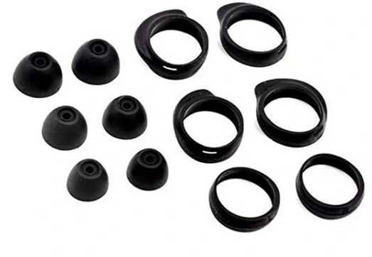 Nakładki Gumki do Samsung Galaxy BUDS czarne 12 PLUS