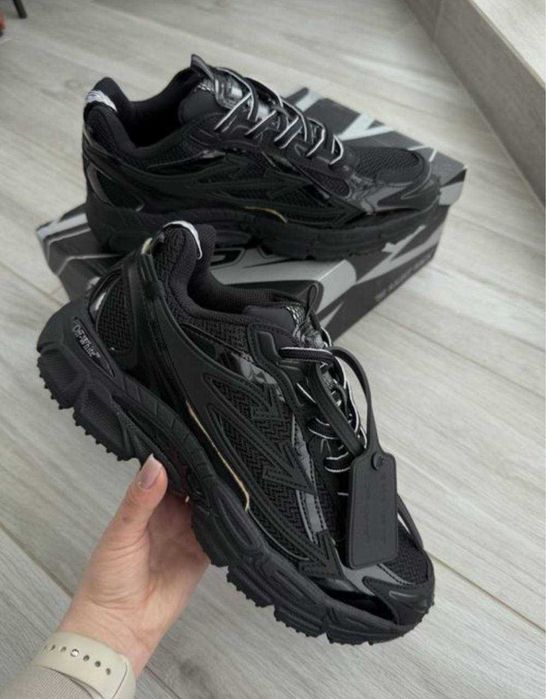 Кросівки Off White Be Right Back × Raf simons чорні