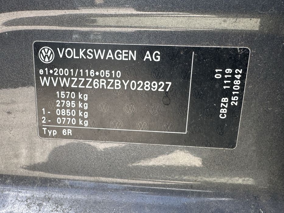 Volkswagen polo 6r 1.2b 2019 w calosci na czesci