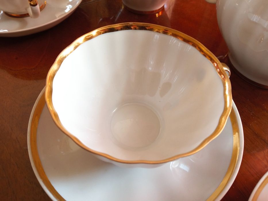 Чайний сервіз Дулево "золота стрічка" на шість персон