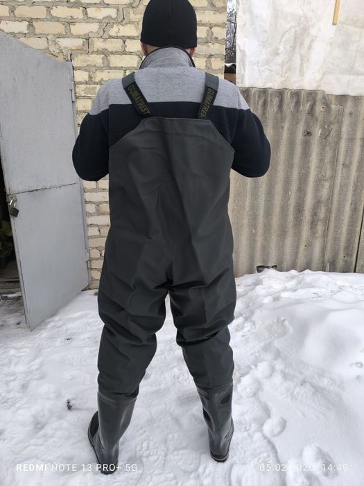 Полукомбинезон рыбацкий М 01 ПК, вейдерсы , заброды по грудь.