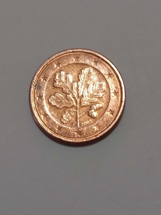 Moedas 1 cêntimo Alemanha 2002
