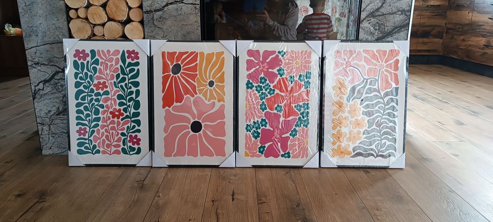 Plakaty zdjęcia kwiaty w ramach