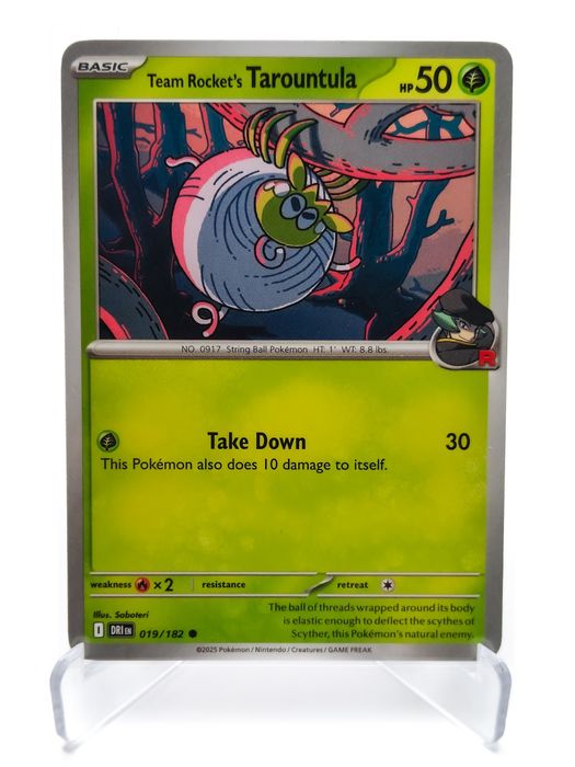 Team Rocket's Tarountula 019/182 karta pokemon Destined Rivals