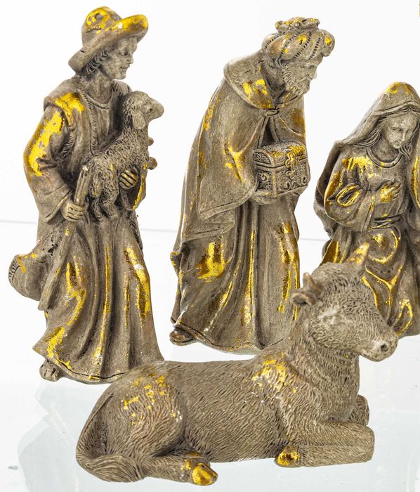 Szopka Bożonarodzeniowa Jezusek złote figurki do szopki 169195