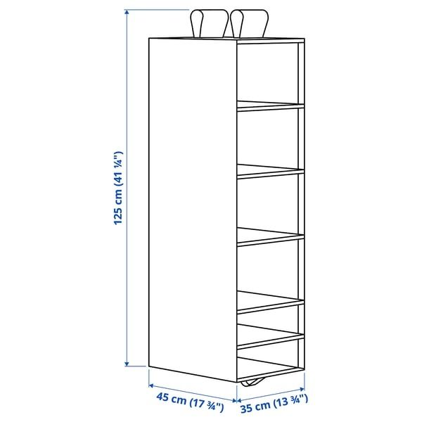 Ikea Skubb wisząca półka szara
