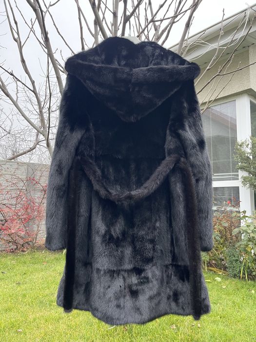 Норковая шуба черная греция копенгаген