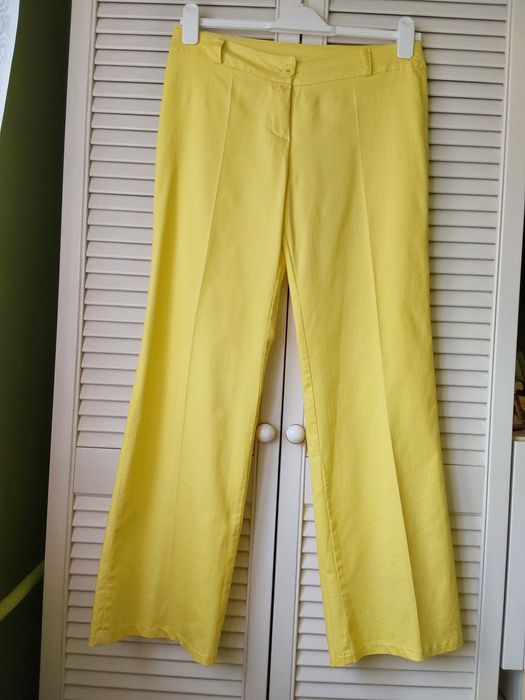 Spodnie    żółty