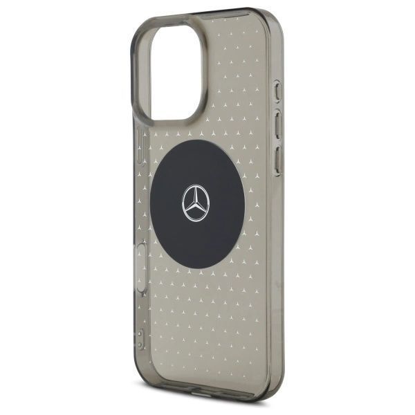 Etui Mercedes MB Case Star Pattern na iPhone 16 Pro - czarne