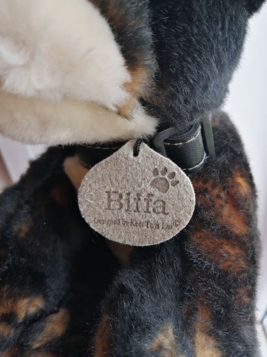 Боксер Keel Toys Biffa м'яка іграшка песик собачка реалістична собака цуценя