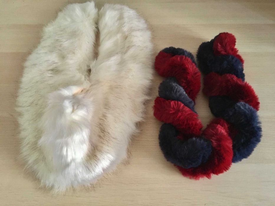 Lote de 6 golas em pêlo sintético